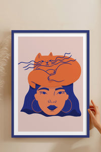 HOMEPACK Ahşap Çerçeveli Tablo Çerçeveli Poster Sanatsal Modern Duvar Dekoru TK-887