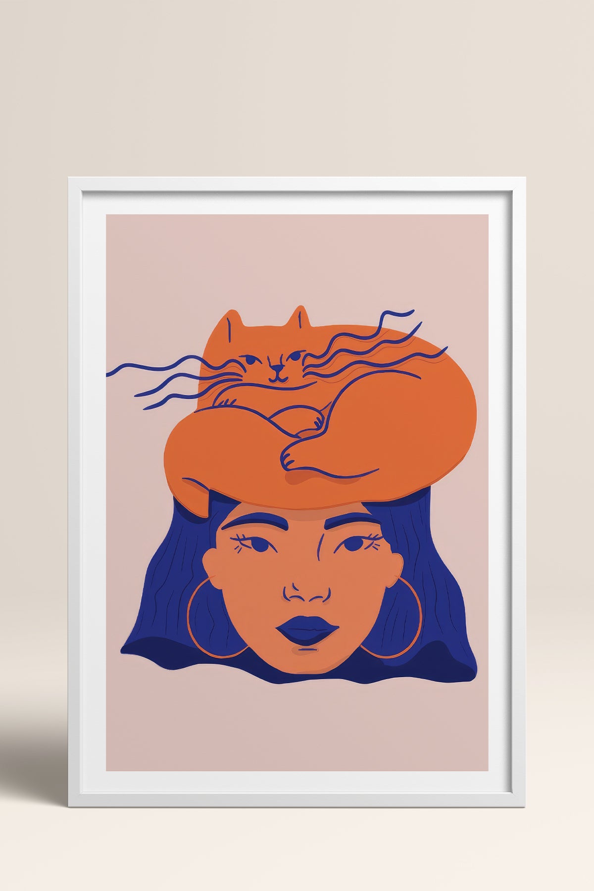 HOMEPACK Ahşap Çerçeveli Tablo Çerçeveli Poster Sanatsal Modern Duvar Dekoru TK-887