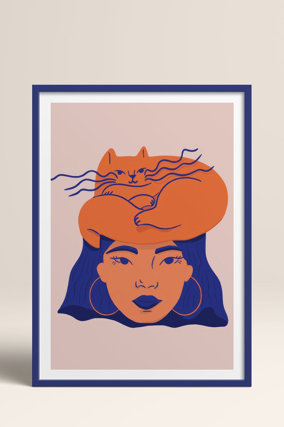 HOMEPACK Ahşap Çerçeveli Tablo Çerçeveli Poster Sanatsal Modern Duvar Dekoru TK-887