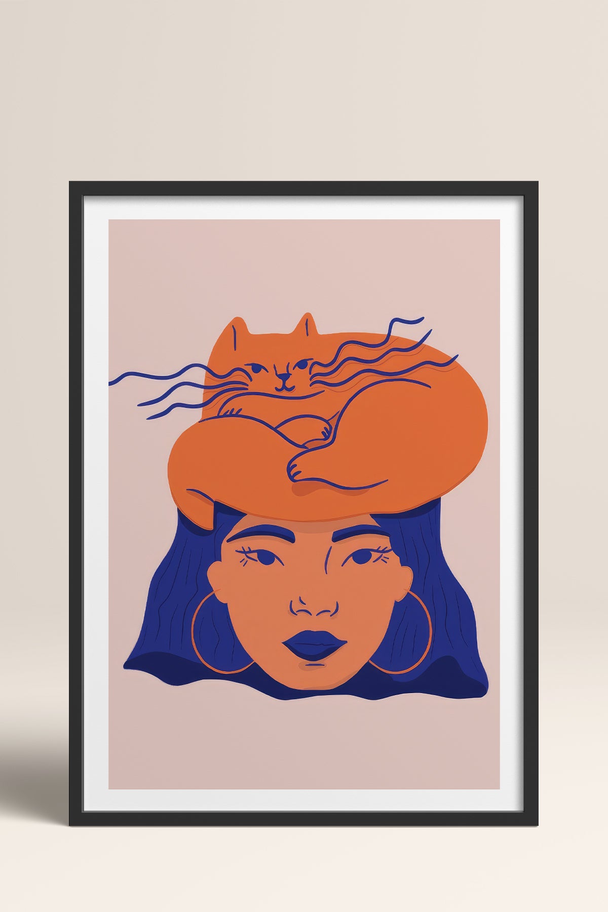 HOMEPACK Ahşap Çerçeveli Tablo Çerçeveli Poster Sanatsal Modern Duvar Dekoru TK-887