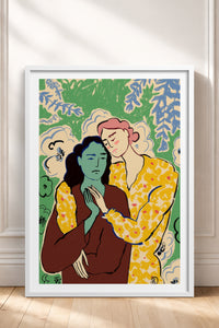 HOMEPACK Ahşap Çerçeveli Tablo Çerçeveli Poster Sanatsal Modern Duvar Dekoru TK-888