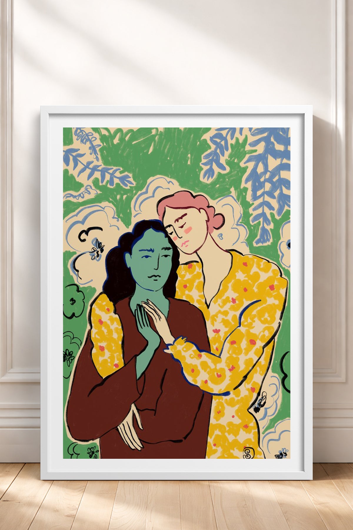 HOMEPACK Ahşap Çerçeveli Tablo Çerçeveli Poster Sanatsal Modern Duvar Dekoru TK-888