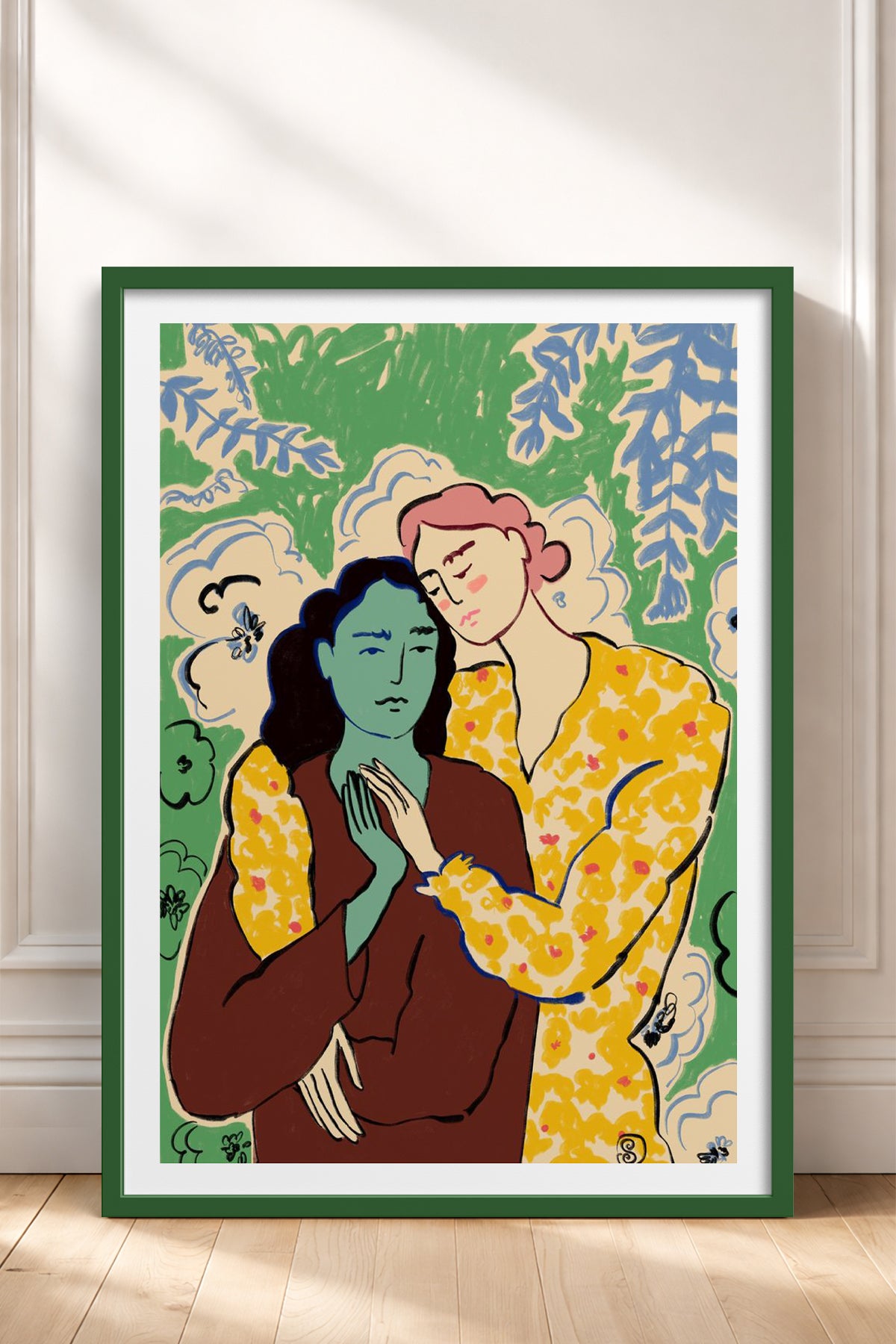 HOMEPACK Ahşap Çerçeveli Tablo Çerçeveli Poster Sanatsal Modern Duvar Dekoru TK-888