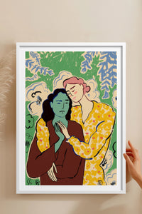 HOMEPACK Ahşap Çerçeveli Tablo Çerçeveli Poster Sanatsal Modern Duvar Dekoru TK-888