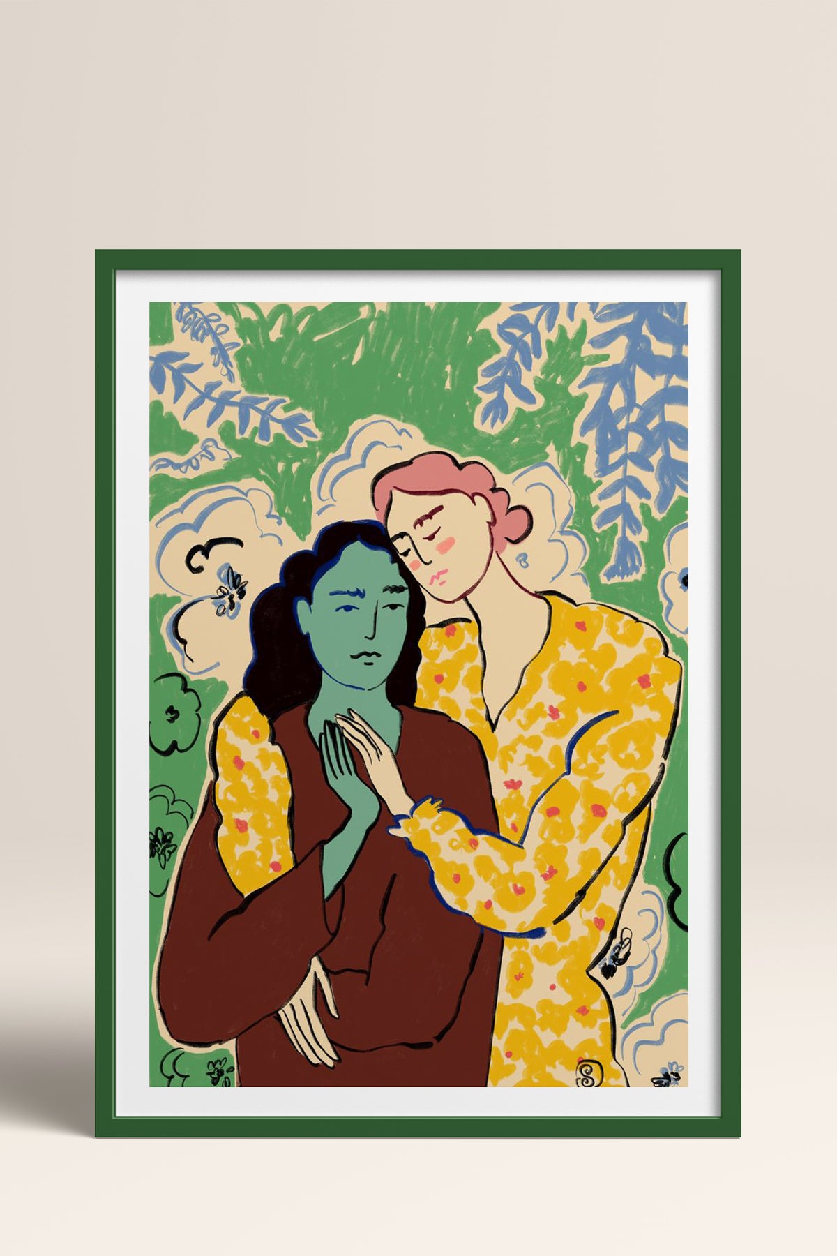 HOMEPACK Ahşap Çerçeveli Tablo Çerçeveli Poster Sanatsal Modern Duvar Dekoru TK-888