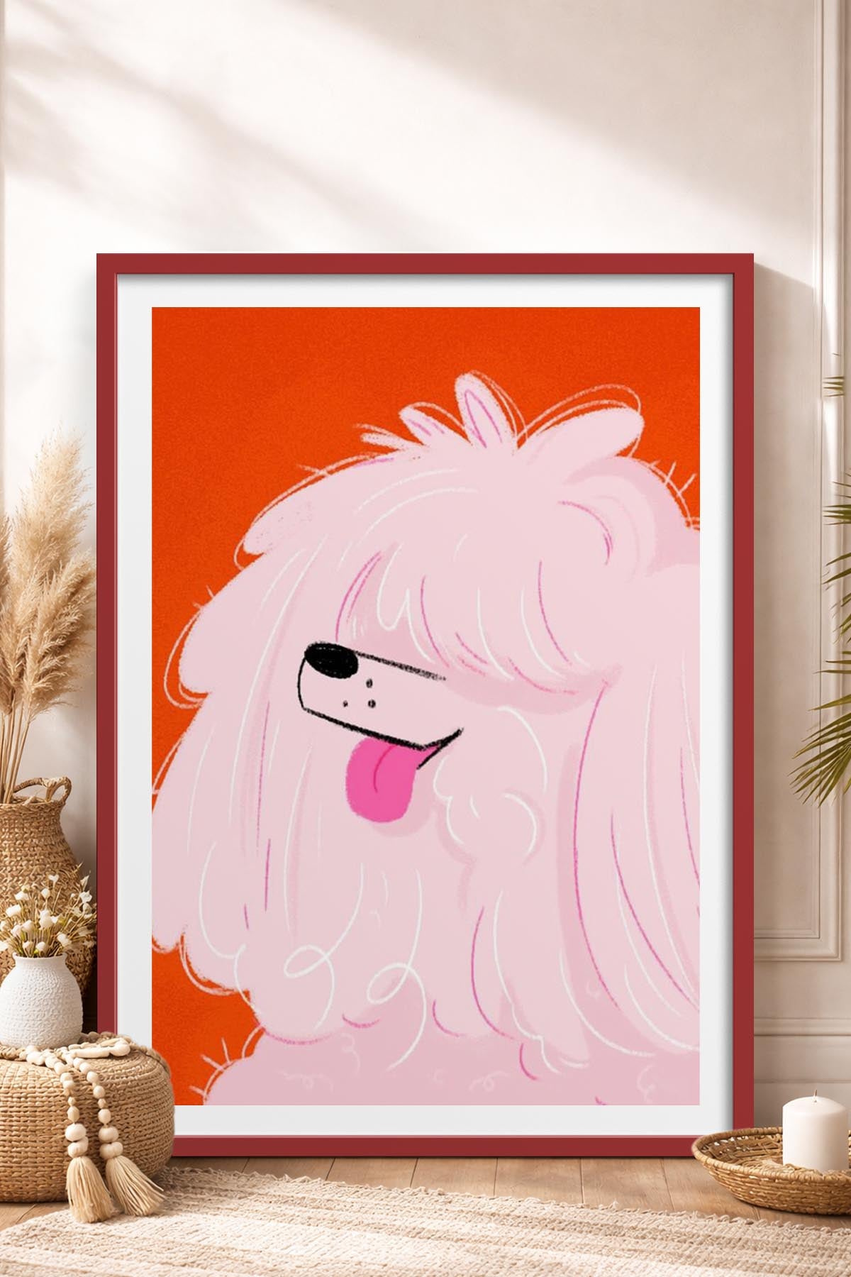 HOMEPACK Ahşap Çerçeveli Tablo Çerçeveli Poster Sanatsal Modern Duvar Dekoru TK-889