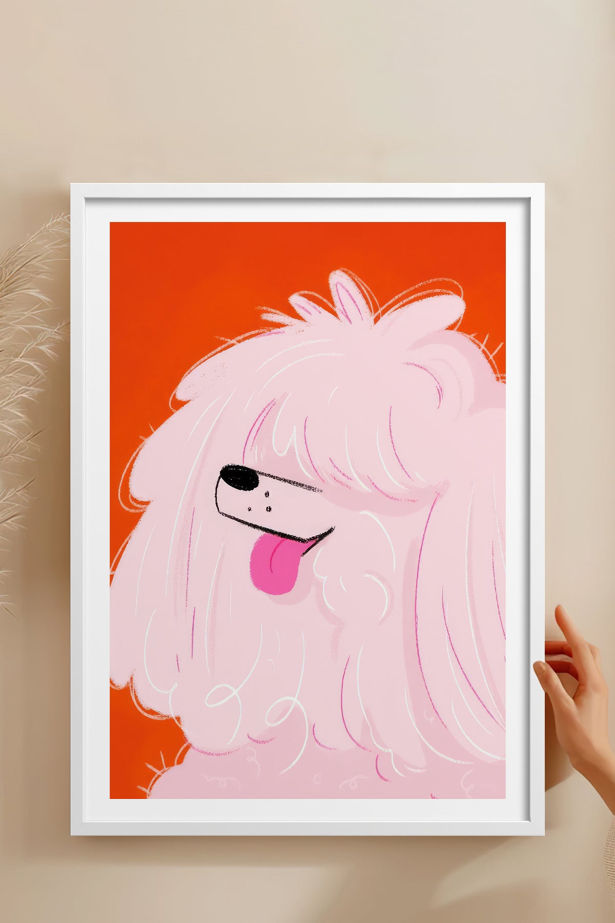 HOMEPACK Ahşap Çerçeveli Tablo Çerçeveli Poster Sanatsal Modern Duvar Dekoru TK-889