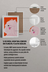 HOMEPACK Ahşap Çerçeveli Tablo Çerçeveli Poster Sanatsal Modern Duvar Dekoru TK-889