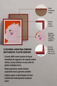 HOMEPACK Ahşap Çerçeveli Tablo Çerçeveli Poster Sanatsal Modern Duvar Dekoru TK-889