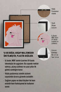 HOMEPACK Ahşap Çerçeveli Tablo Çerçeveli Poster Sanatsal Modern Duvar Dekoru TK-889
