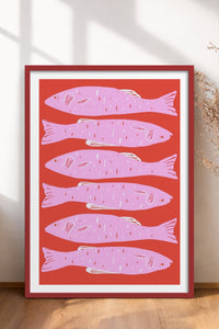 HOMEPACK Ahşap Çerçeveli Tablo Çerçeveli Poster Sanatsal Modern Duvar Dekoru TK-890