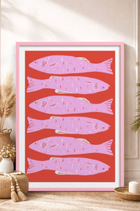 HOMEPACK Ahşap Çerçeveli Tablo Çerçeveli Poster Sanatsal Modern Duvar Dekoru TK-890