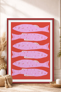 HOMEPACK Ahşap Çerçeveli Tablo Çerçeveli Poster Sanatsal Modern Duvar Dekoru TK-890