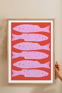 HOMEPACK Ahşap Çerçeveli Tablo Çerçeveli Poster Sanatsal Modern Duvar Dekoru TK-890