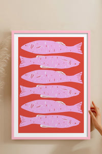 HOMEPACK Ahşap Çerçeveli Tablo Çerçeveli Poster Sanatsal Modern Duvar Dekoru TK-890