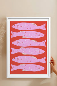 HOMEPACK Ahşap Çerçeveli Tablo Çerçeveli Poster Sanatsal Modern Duvar Dekoru TK-890