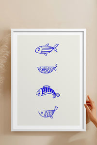 HOMEPACK Ahşap Çerçeveli Tablo Çerçeveli Poster Sanatsal Modern Duvar Dekoru TK-892