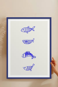 HOMEPACK Ahşap Çerçeveli Tablo Çerçeveli Poster Sanatsal Modern Duvar Dekoru TK-892