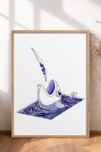 HOMEPACK Ahşap Çerçeveli Tablo Çerçeveli Poster Sanatsal Modern Duvar Dekoru TK-898