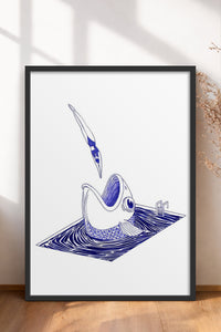 HOMEPACK Ahşap Çerçeveli Tablo Çerçeveli Poster Sanatsal Modern Duvar Dekoru TK-898
