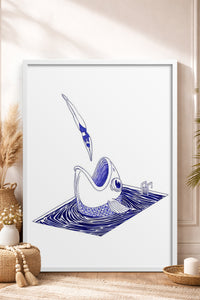 HOMEPACK Ahşap Çerçeveli Tablo Çerçeveli Poster Sanatsal Modern Duvar Dekoru TK-898