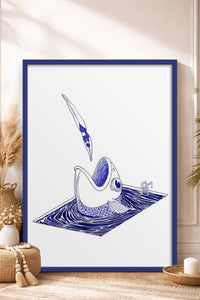 HOMEPACK Ahşap Çerçeveli Tablo Çerçeveli Poster Sanatsal Modern Duvar Dekoru TK-898