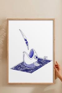 HOMEPACK Ahşap Çerçeveli Tablo Çerçeveli Poster Sanatsal Modern Duvar Dekoru TK-898