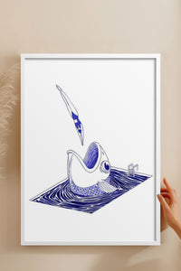 HOMEPACK Ahşap Çerçeveli Tablo Çerçeveli Poster Sanatsal Modern Duvar Dekoru TK-898