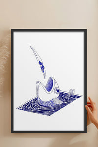 HOMEPACK Ahşap Çerçeveli Tablo Çerçeveli Poster Sanatsal Modern Duvar Dekoru TK-898