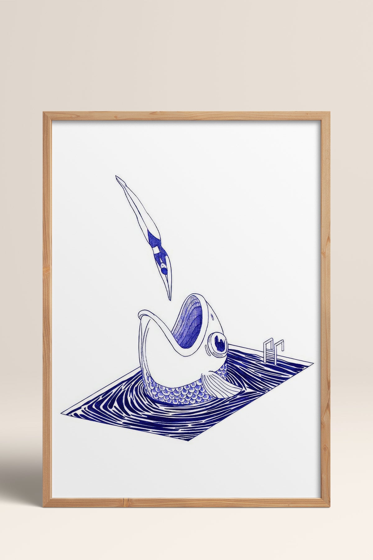 HOMEPACK Ahşap Çerçeveli Tablo Çerçeveli Poster Sanatsal Modern Duvar Dekoru TK-898