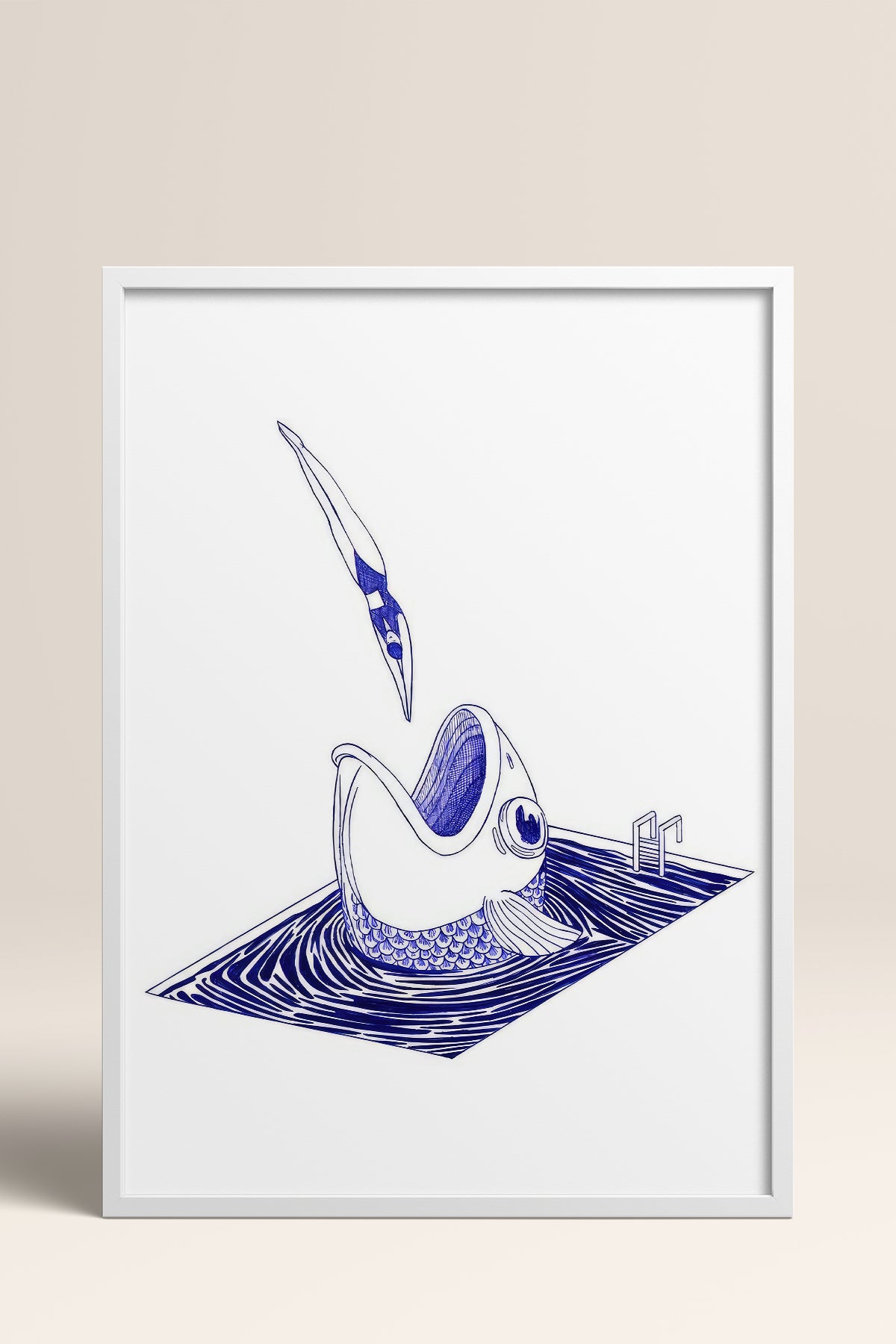 HOMEPACK Ahşap Çerçeveli Tablo Çerçeveli Poster Sanatsal Modern Duvar Dekoru TK-898