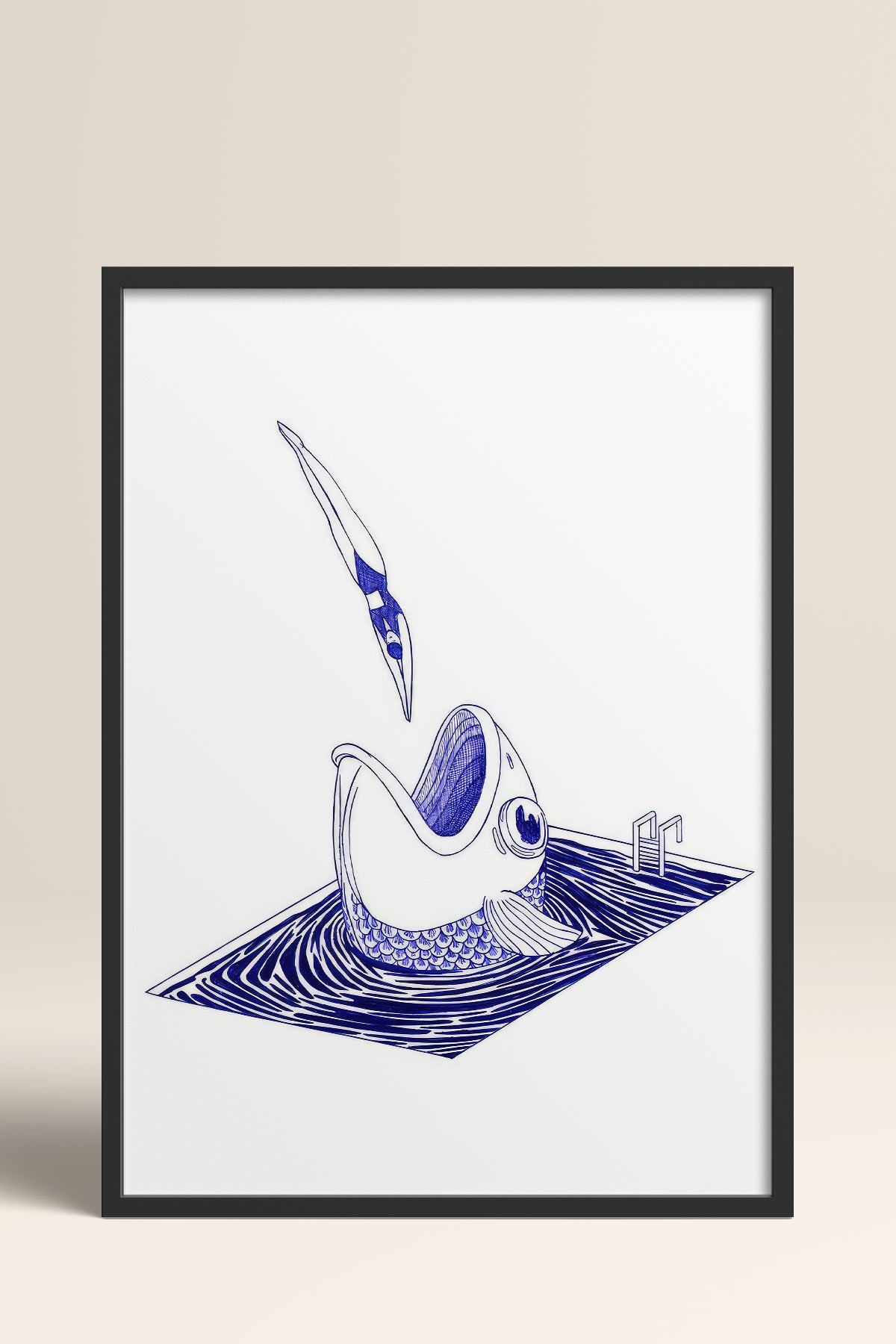 HOMEPACK Ahşap Çerçeveli Tablo Çerçeveli Poster Sanatsal Modern Duvar Dekoru TK-898