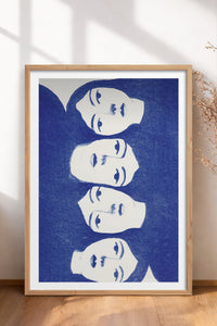 HOMEPACK Ahşap Çerçeveli Tablo Çerçeveli Poster Sanatsal Modern Duvar Dekoru TK-899