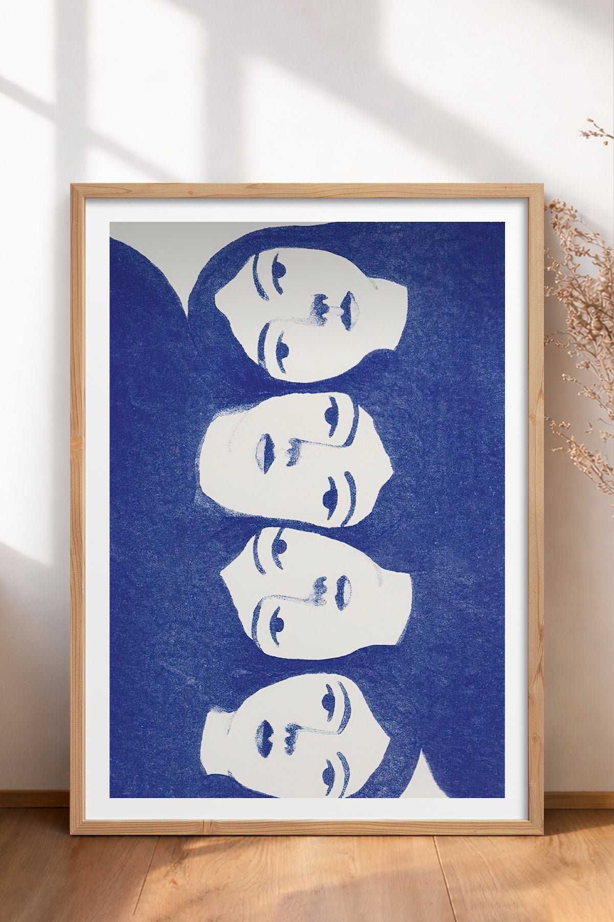 HOMEPACK Ahşap Çerçeveli Tablo Çerçeveli Poster Sanatsal Modern Duvar Dekoru TK-899