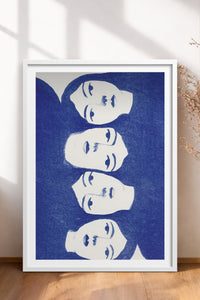 HOMEPACK Ahşap Çerçeveli Tablo Çerçeveli Poster Sanatsal Modern Duvar Dekoru TK-899
