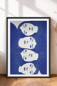 HOMEPACK Ahşap Çerçeveli Tablo Çerçeveli Poster Sanatsal Modern Duvar Dekoru TK-899