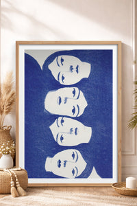 HOMEPACK Ahşap Çerçeveli Tablo Çerçeveli Poster Sanatsal Modern Duvar Dekoru TK-899