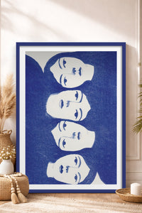 HOMEPACK Ahşap Çerçeveli Tablo Çerçeveli Poster Sanatsal Modern Duvar Dekoru TK-899