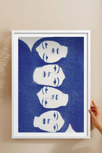 HOMEPACK Ahşap Çerçeveli Tablo Çerçeveli Poster Sanatsal Modern Duvar Dekoru TK-899