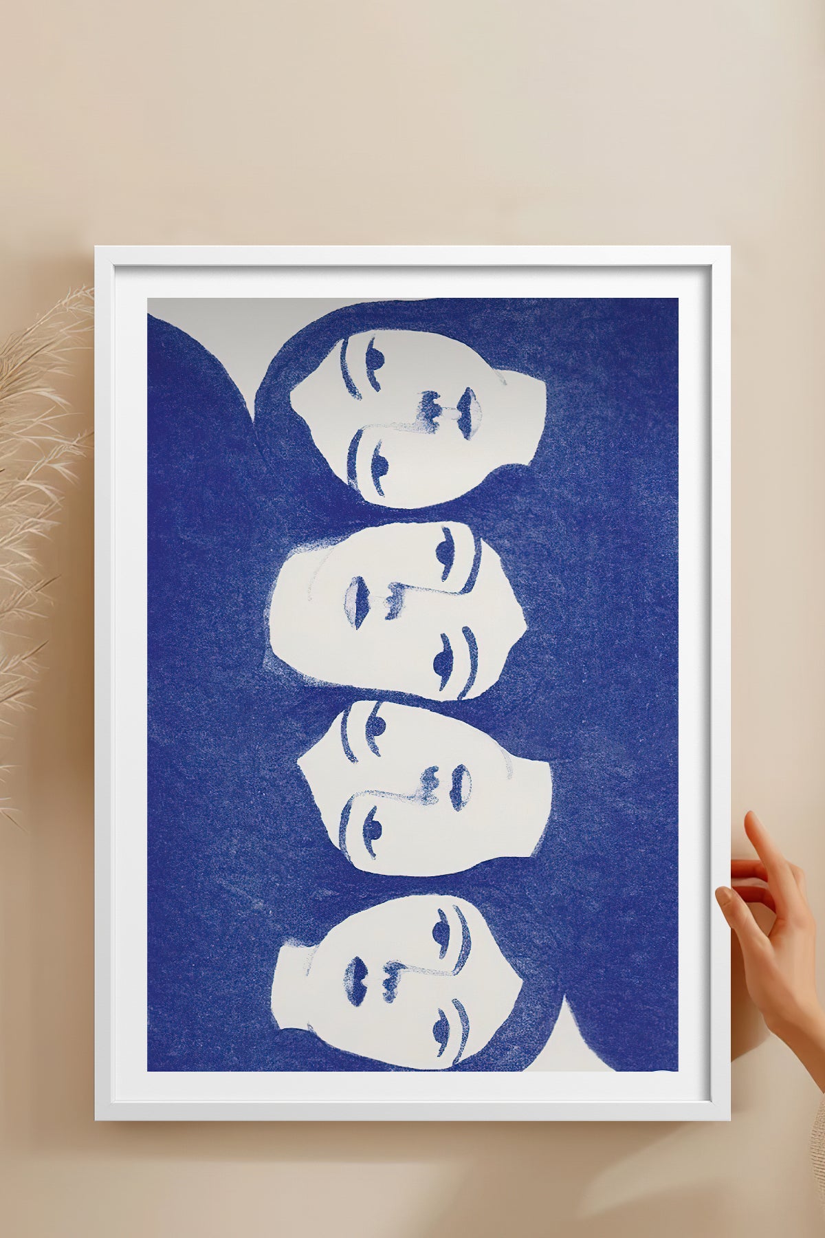 HOMEPACK Ahşap Çerçeveli Tablo Çerçeveli Poster Sanatsal Modern Duvar Dekoru TK-899
