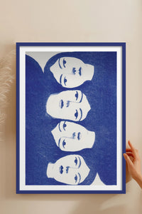 HOMEPACK Ahşap Çerçeveli Tablo Çerçeveli Poster Sanatsal Modern Duvar Dekoru TK-899