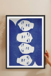 HOMEPACK Ahşap Çerçeveli Tablo Çerçeveli Poster Sanatsal Modern Duvar Dekoru TK-899