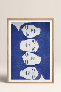HOMEPACK Ahşap Çerçeveli Tablo Çerçeveli Poster Sanatsal Modern Duvar Dekoru TK-899