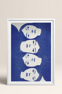 HOMEPACK Ahşap Çerçeveli Tablo Çerçeveli Poster Sanatsal Modern Duvar Dekoru TK-899