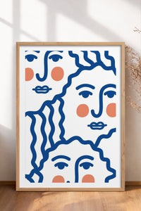 HOMEPACK Ahşap Çerçeveli Tablo Çerçeveli Poster Sanatsal Modern Duvar Dekoru TK-900