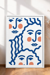 HOMEPACK Ahşap Çerçeveli Tablo Çerçeveli Poster Sanatsal Modern Duvar Dekoru TK-900