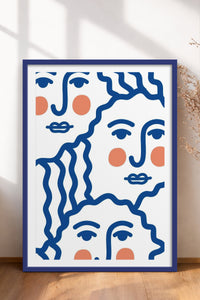 HOMEPACK Ahşap Çerçeveli Tablo Çerçeveli Poster Sanatsal Modern Duvar Dekoru TK-900
