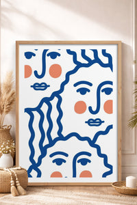 HOMEPACK Ahşap Çerçeveli Tablo Çerçeveli Poster Sanatsal Modern Duvar Dekoru TK-900