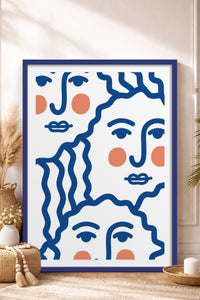 HOMEPACK Ahşap Çerçeveli Tablo Çerçeveli Poster Sanatsal Modern Duvar Dekoru TK-900
