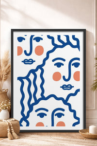 HOMEPACK Ahşap Çerçeveli Tablo Çerçeveli Poster Sanatsal Modern Duvar Dekoru TK-900
